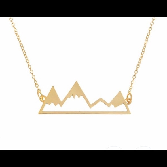 Mountain top necklace in gold - Picture 2 of 5
